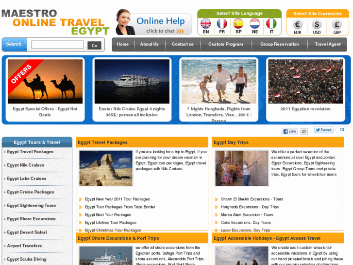 www.egyptonlinetours.com