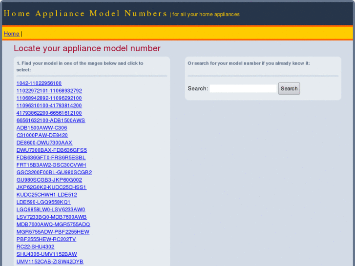 www.home-appliance-model-numbers.com