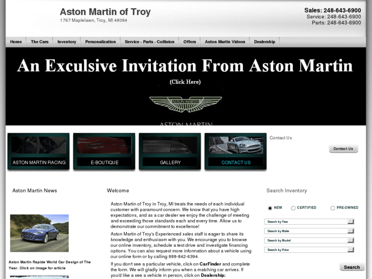 www.astonmartinoftroy.com