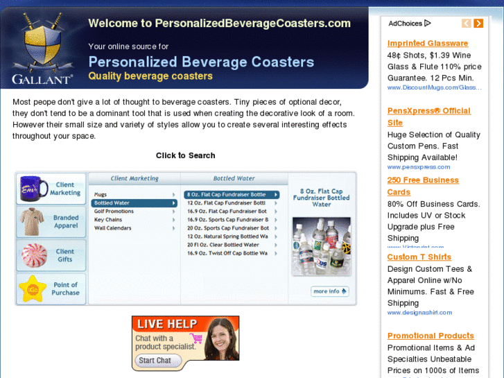 www.personalizedbeveragecoasters.com
