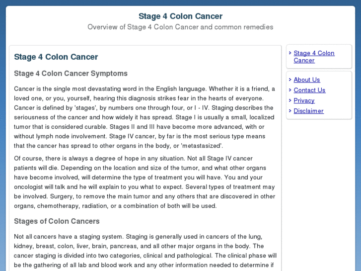 www.stage4coloncancer.net