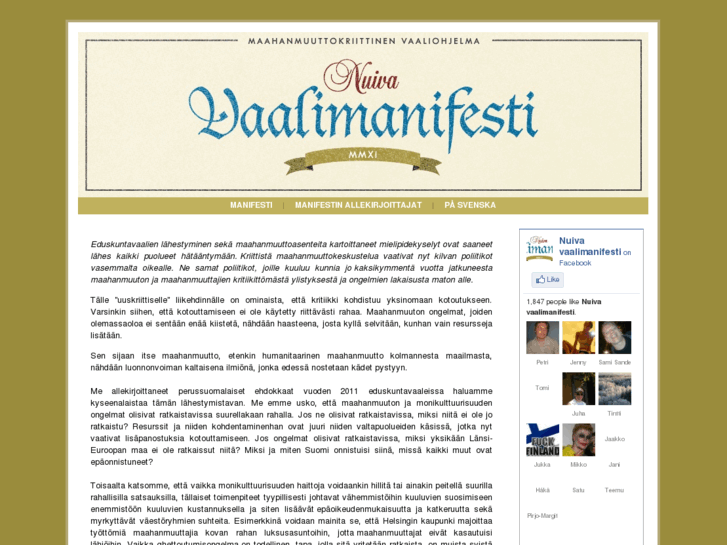 www.vaalimanifesti.fi