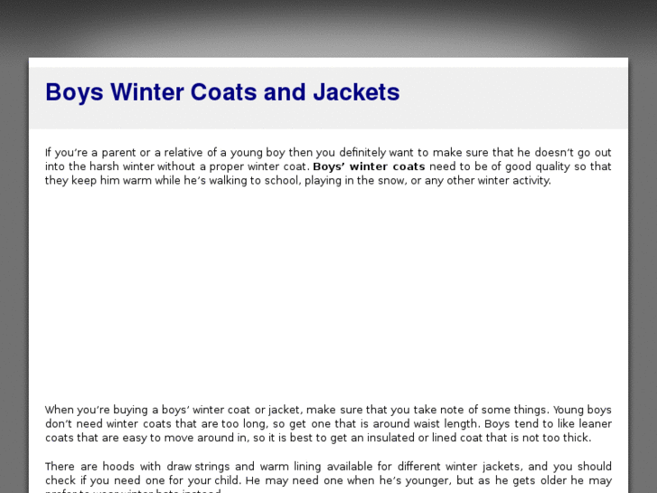 www.boyswintercoat.com