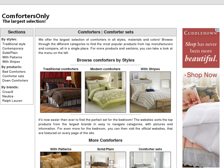 www.comfortersonly.com