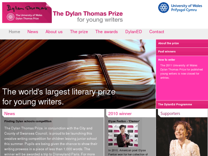 www.dylanthomasprize.com