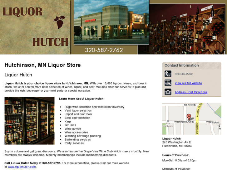 www.liquorhutchmn.com