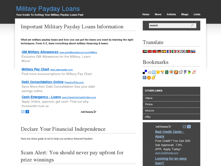 www.militarypaydayloans.info