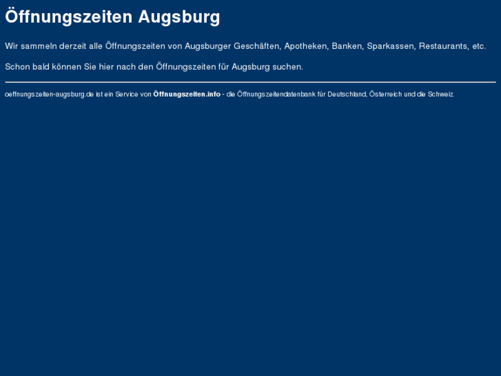 www.oeffnungszeiten-augsburg.de
