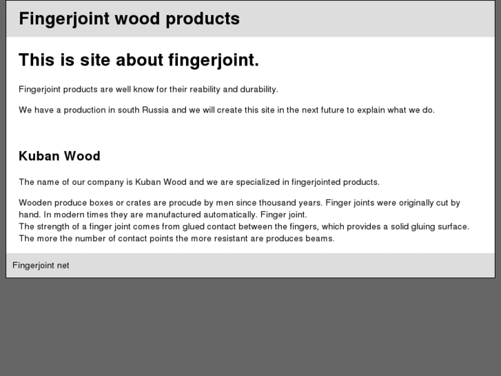 www.fingerjoint.net