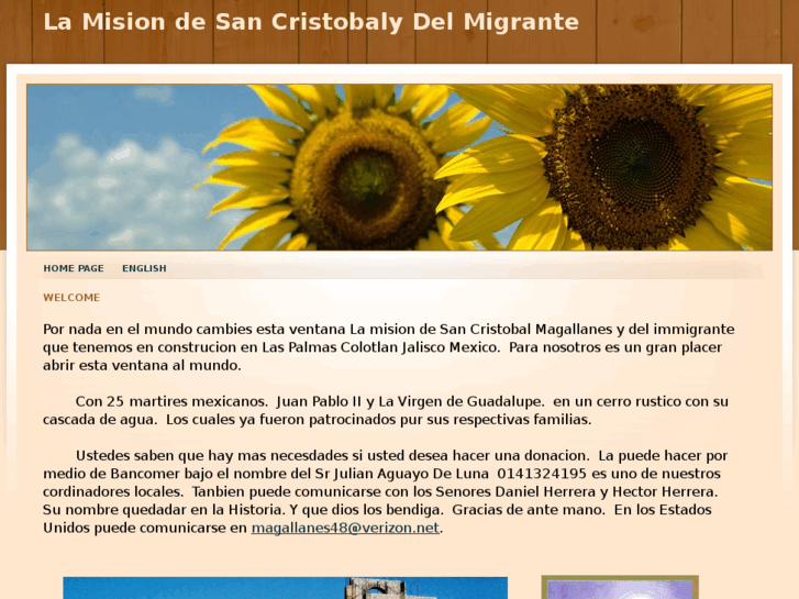 www.lamisiondesancristobalydelmigrante.com