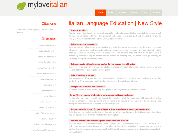 www.myloveitalian.com