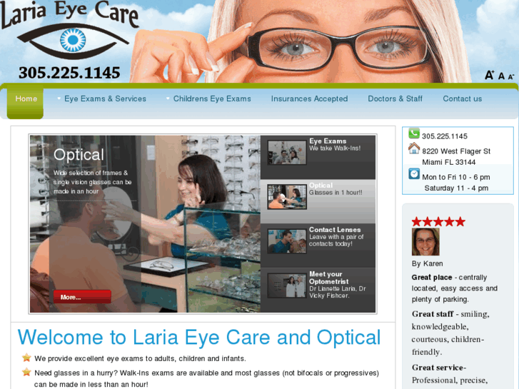 www.lariaeyecare.com