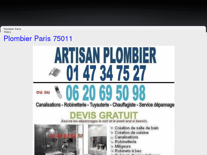 www.plombierparis75011.net