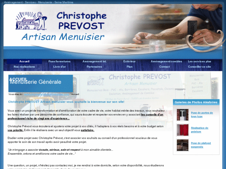 www.christophe-prevost-menuisier.com