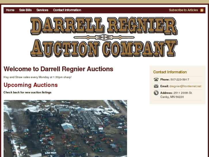 www.darrellregnierauction.com