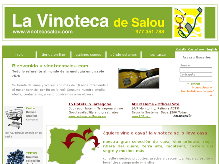 www.vinotecasalou.com