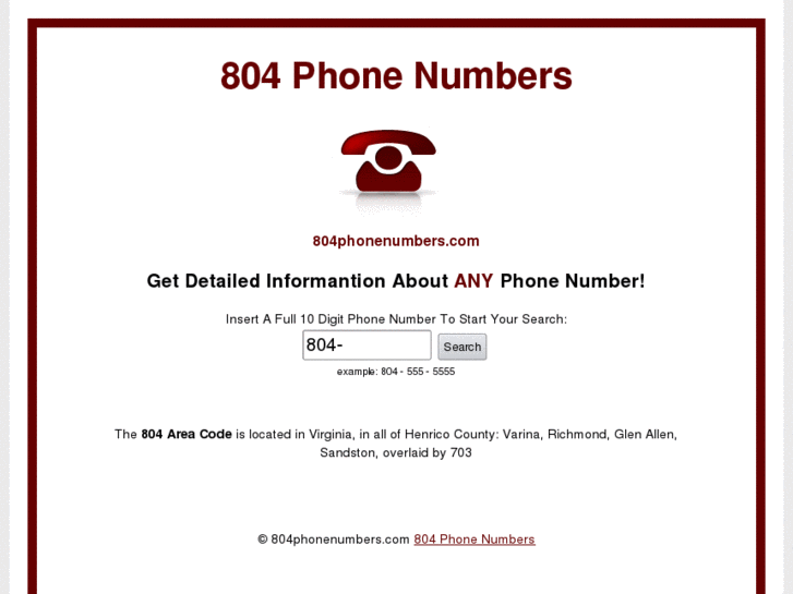 www.804phonenumbers.com