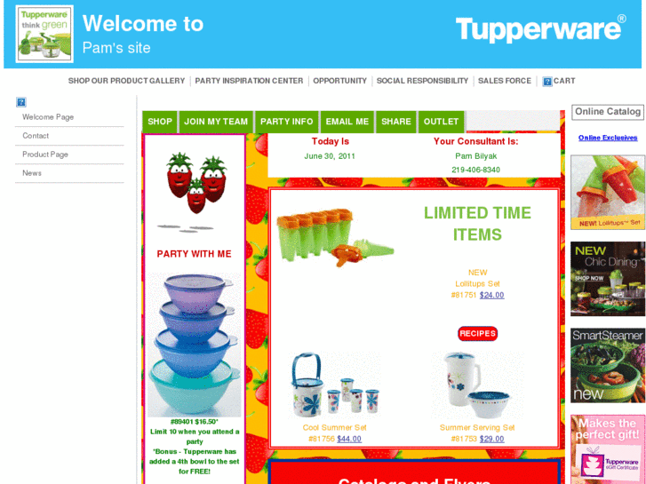 www.hammondtupperware.com