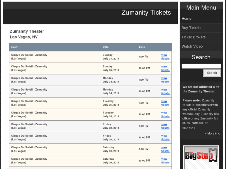 www.zumanitytickets.com