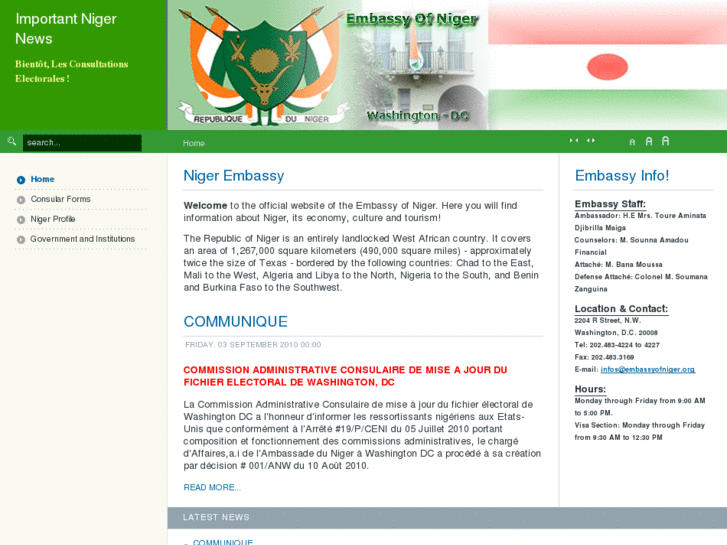 www.embassyofniger.org