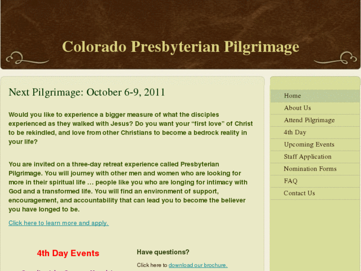 www.coloradopilgrimage.org