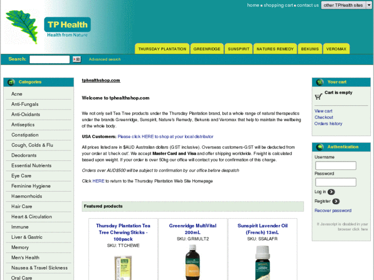 www.tphealthshop.com