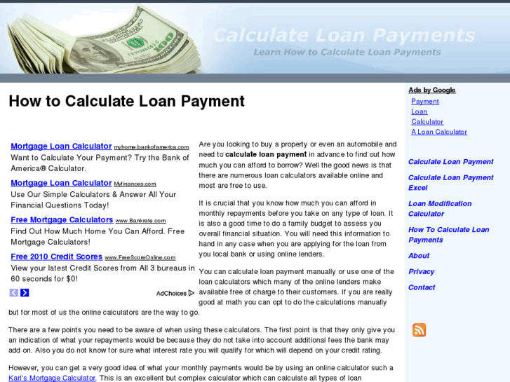 www.calculateloanpayment.org