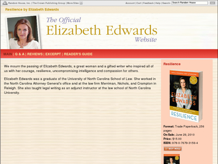 www.elizabethedwardsbook.com