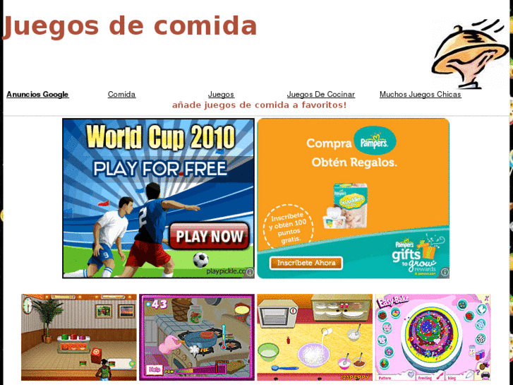 www.juegoscomida.net