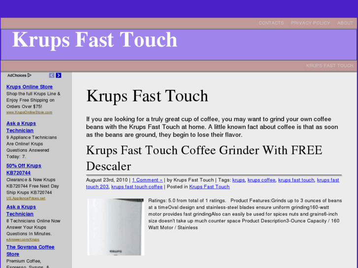 www.krupsfasttouch.net