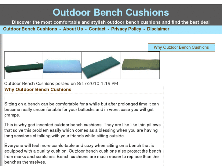 www.outdoorbenchcushions.info