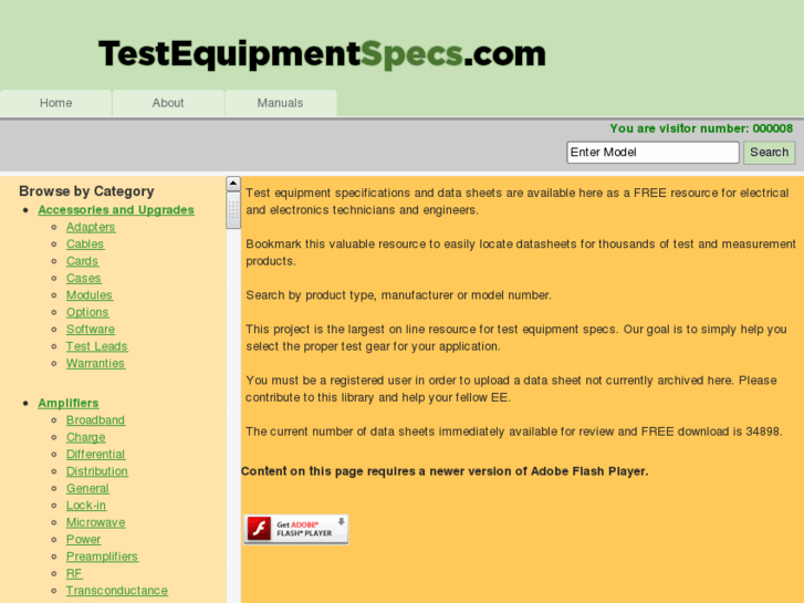 www.testequipmentspecs.com