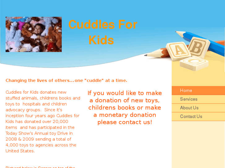 www.cuddlesforkids.net