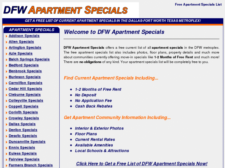 www.dfw-apartment-specials.info