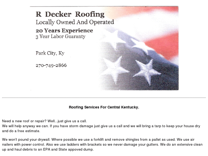 www.rdeckerroofing.com