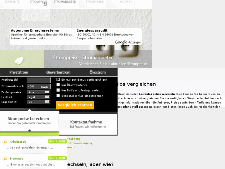 www.strompreise-stromanbieter.de