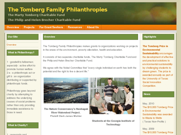 www.tombergphilanthropies.org