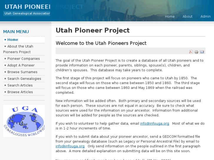 www.utahpioneerproject.net