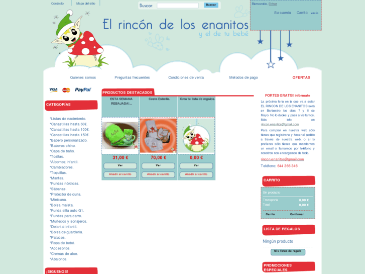 www.elrincondelosenanitos.es