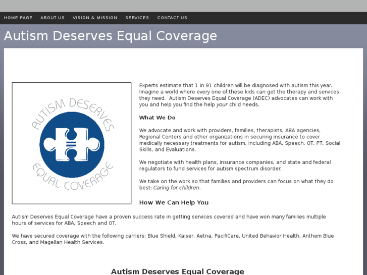 www.equalcoverageforautism.org