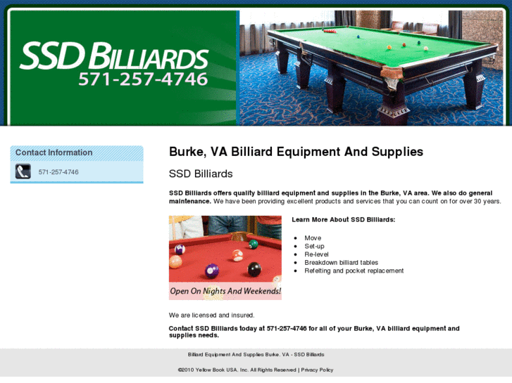 www.ssdbilliards.com