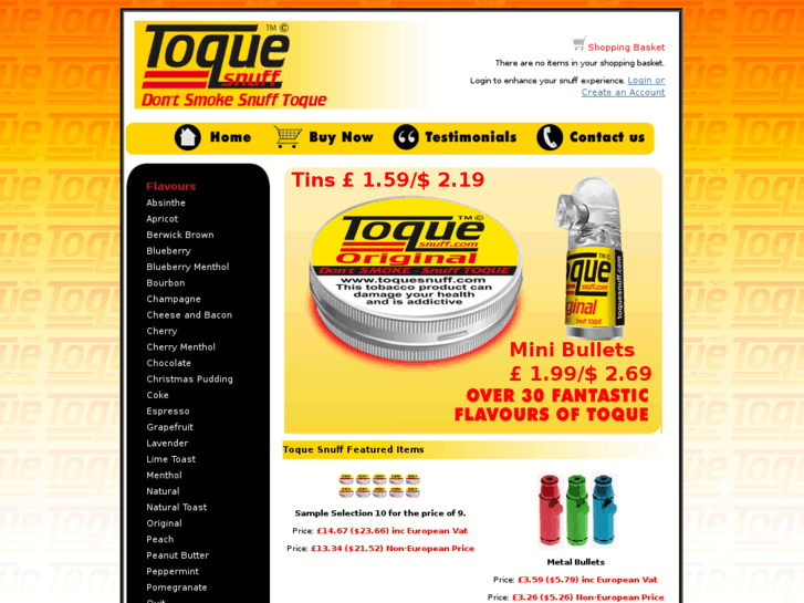 www.toquesnuff.com