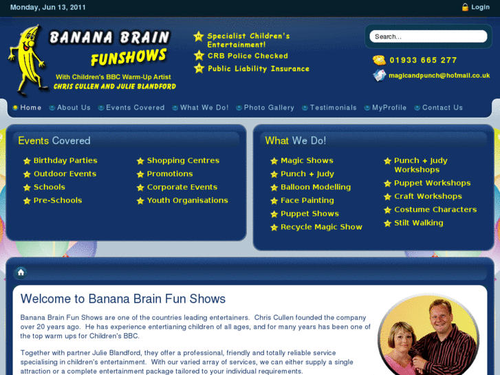 www.bananabrainfunshows.com