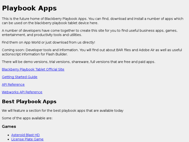 www.blackberry-playbook-apps.com