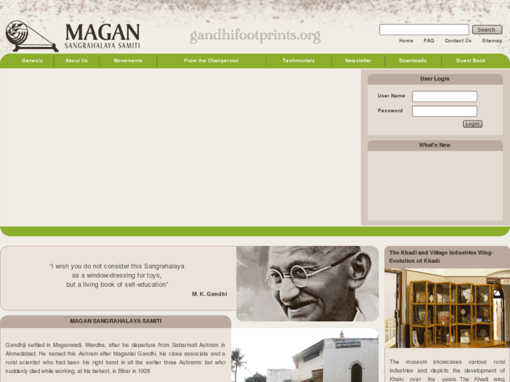 www.gandhifootprints.org