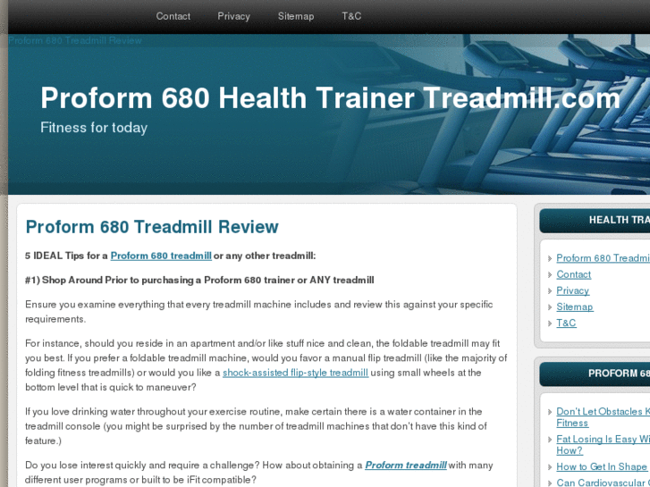 www.healthtrainertreadmill.com