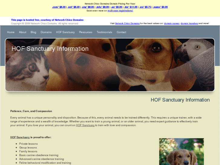 www.hofsanctuary.info