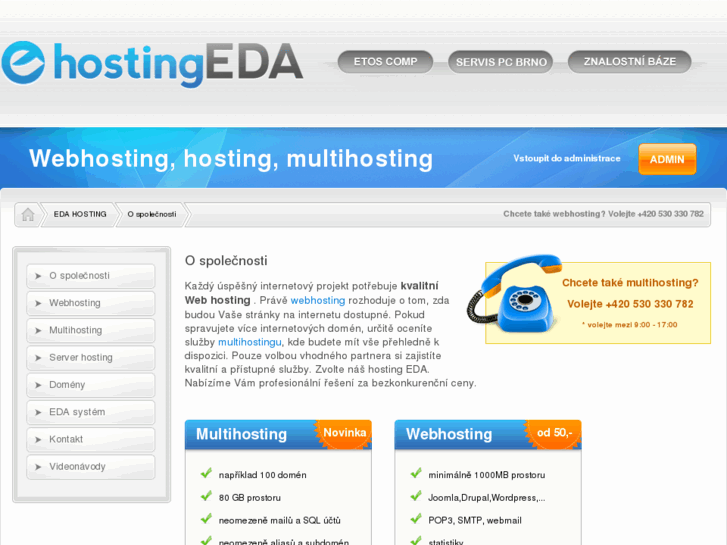 www.hosting-eda.cz