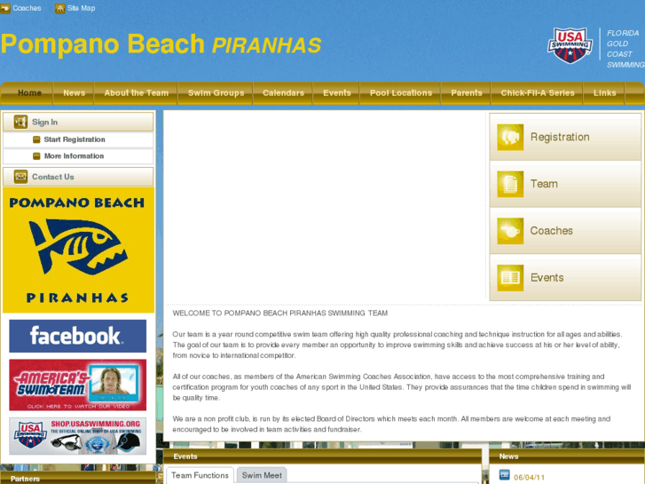 www.pompanobeachpiranhas.com