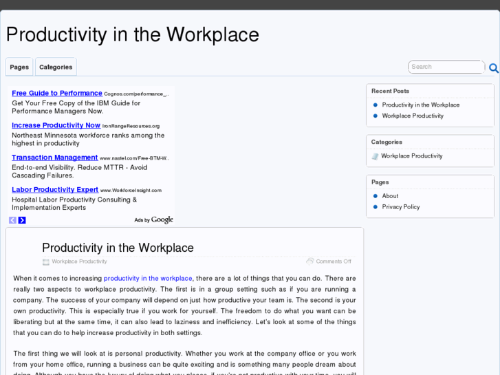 www.productivityintheworkplace.com